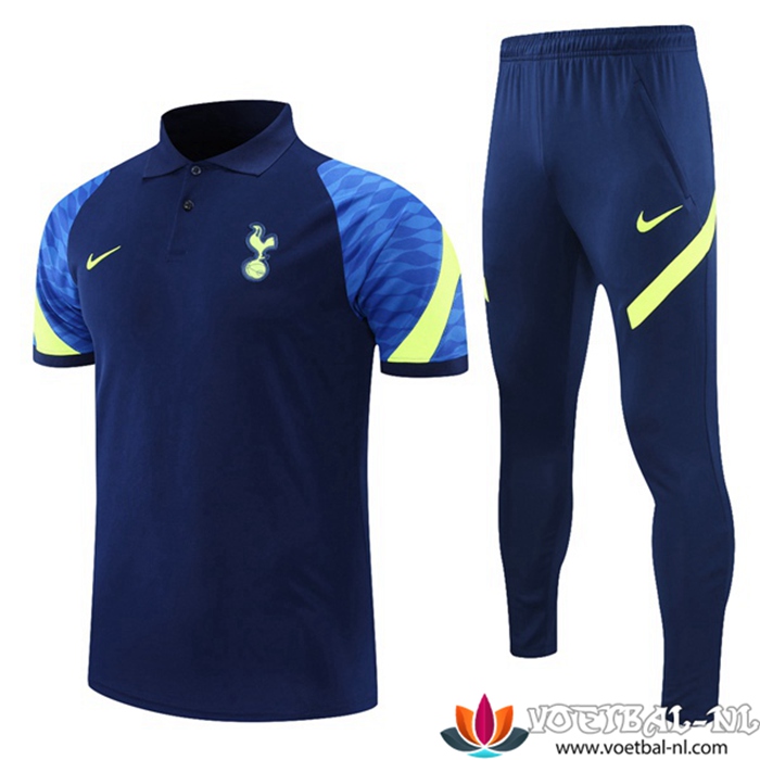 Tottenham Hotspur Polo Shirt + Broek Marineblauw/Groen 2021/2022