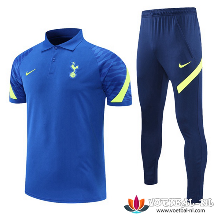Tottenham Hotspur Polo Shirt + Broek Blauw/Groen 2021/2022