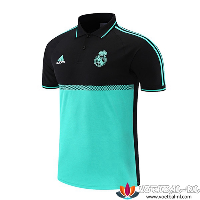 Real Madrid Poloshirt Zwart/Groen 2021/2022