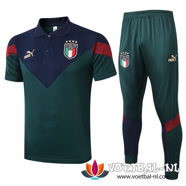 Italie Polo Shirt + Broek Groen 2020/2021