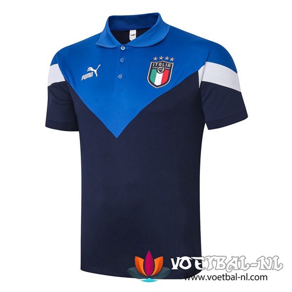 Italie Polo Shirt Blauw 2020/2021