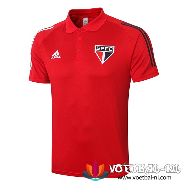 Sao Paulo FC Polo Shirt Rood 2020/2021