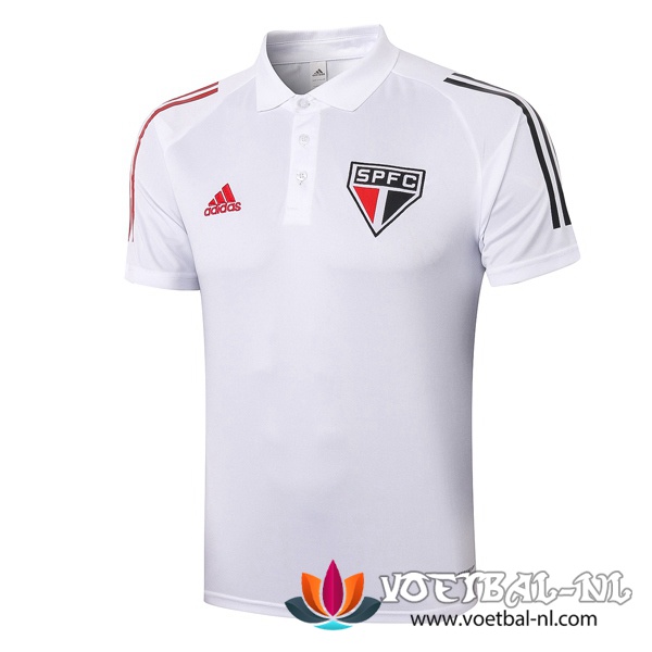 Sao Paulo FC Polo Shirt Wit 2020/2021