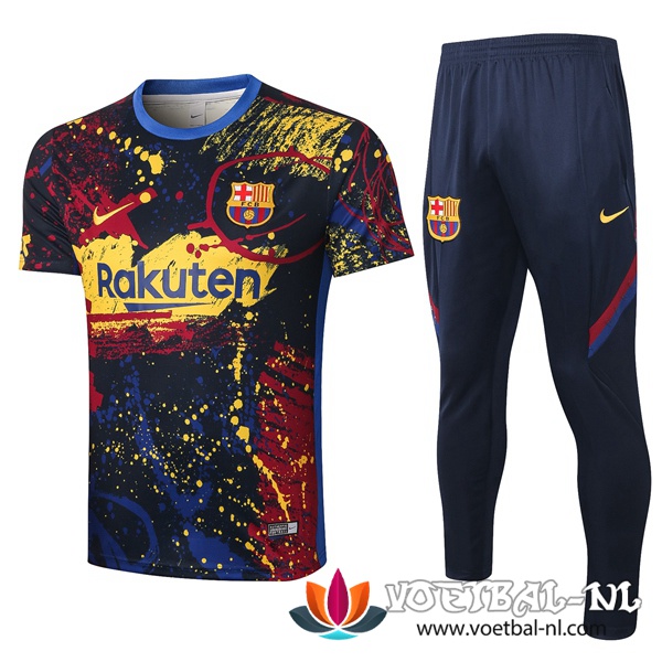 FC Barcelona Trainingsshirt + Broek Inkjet 2020/2021