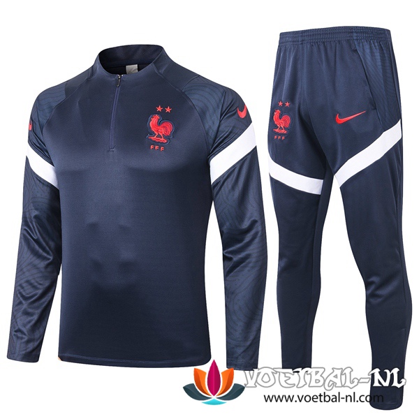 Frankrijk Trainingsjack Blauw Royal 2020/2021