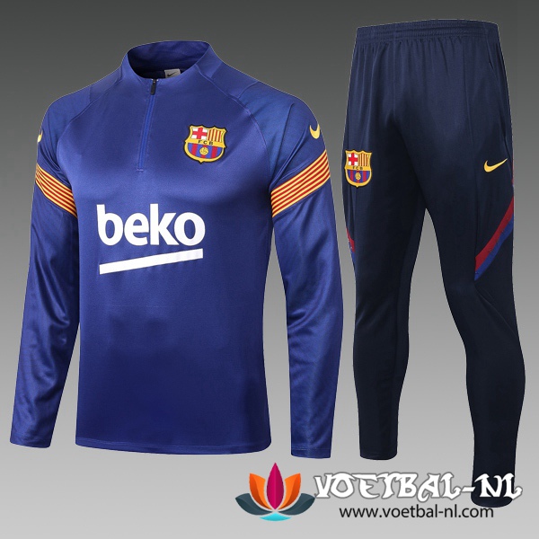 FC Barcelona Trainingspak Kind Blauw 2020/2021