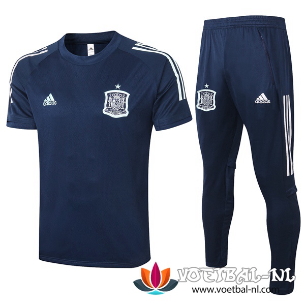 Spanje Trainingsshirt + Broek Blauw Royal 2020/2021