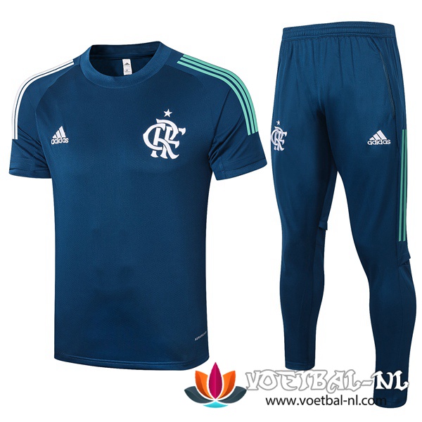 Flamengo Trainingsshirt + Broek Blauw Royal 2020/2021