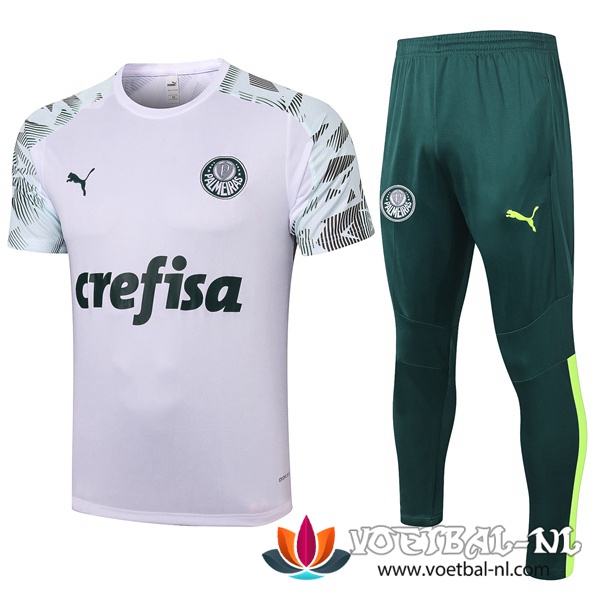 Palmeiras Trainingsshirt + Broek Wit 2020/2021