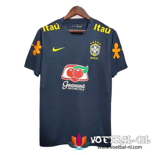 Brazilie Trainingsshirt Grijs Donker 2020/2021