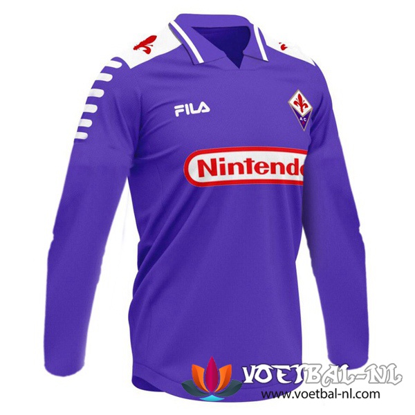 ACF Fiorentina Retro Thuisshirt Lange Mouwen 1998/1999