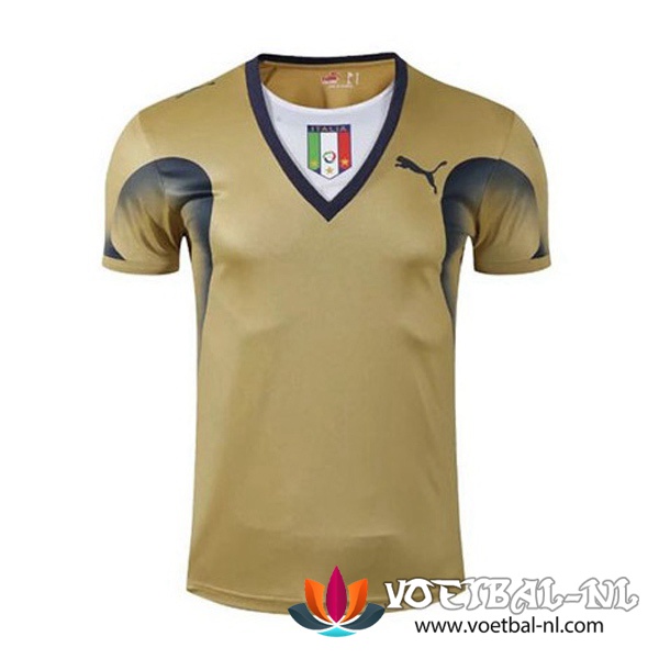 Italie Retro Keeper Shirt Geel Wereldbeker 2006
