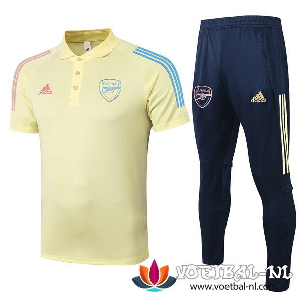 Arsenal Polo Shirt + Broek Geel 2020/2021