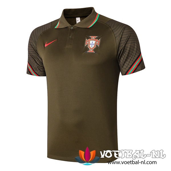 Portugal Polo Shirt Marron 2020/2021