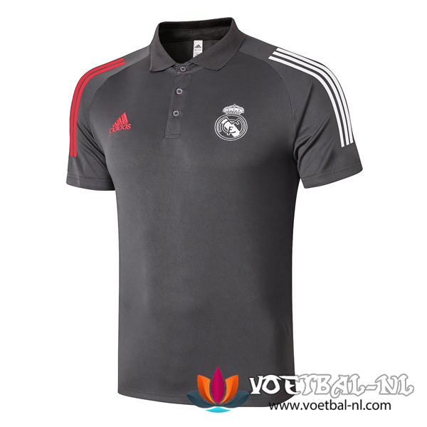 Real Madrid Polo Shirt Grijs 2020/2021