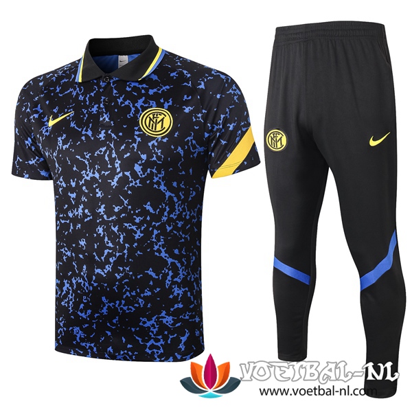 Inter Milan Polo Shirt + Broek Blauw 2020/2021