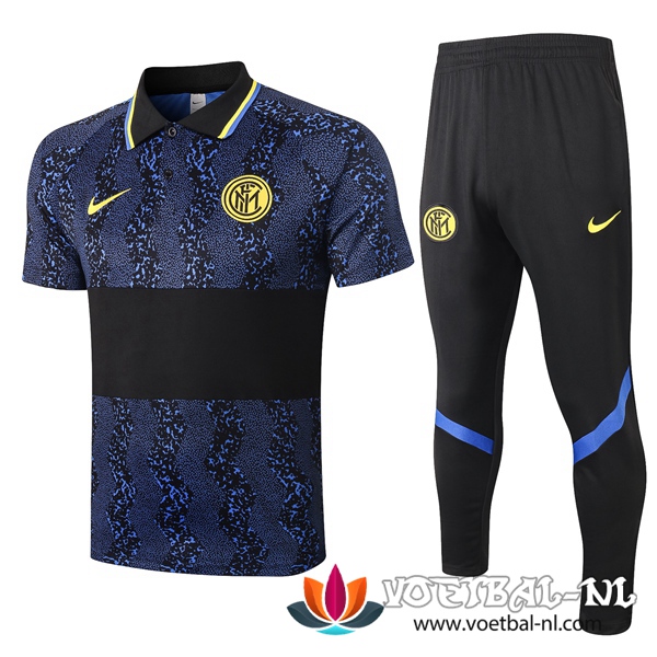 Inter Milan Polo Shirt + Broek Blauw 2020/2021