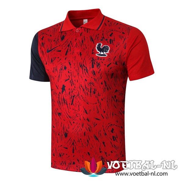 Frankrijk Polo Shirt Rood 2020/2021