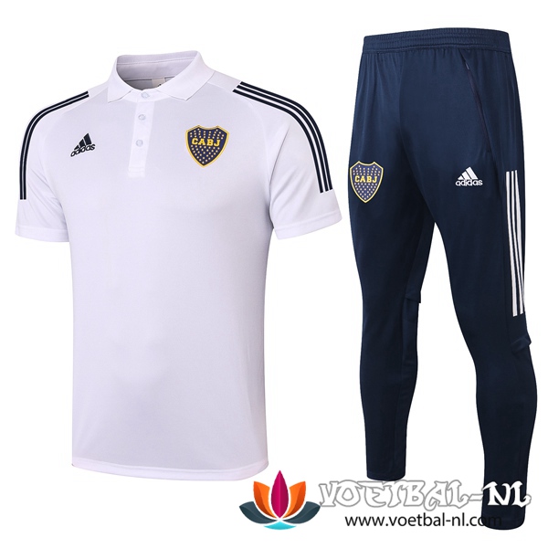 Boca Juniors Polo Shirt + Broek Wit 2020/2021
