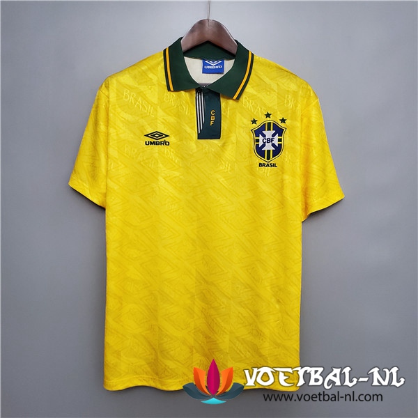 Brazilie Retro Thuisshirt Voetbalshirts 1991/1993