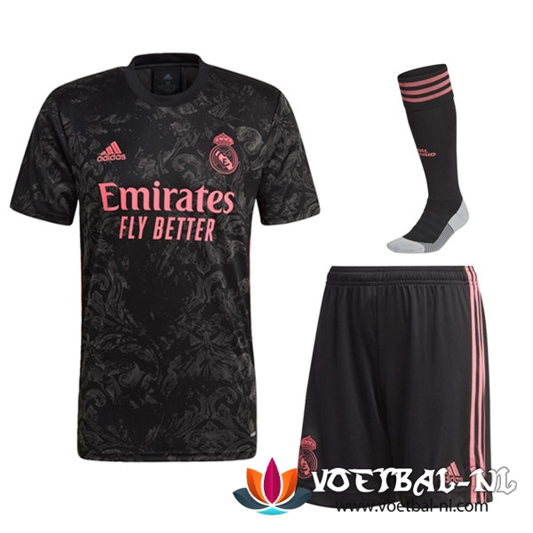Samen Real Madrid 3rd (Short+Sokken) Voetbalshirts 2020/2021