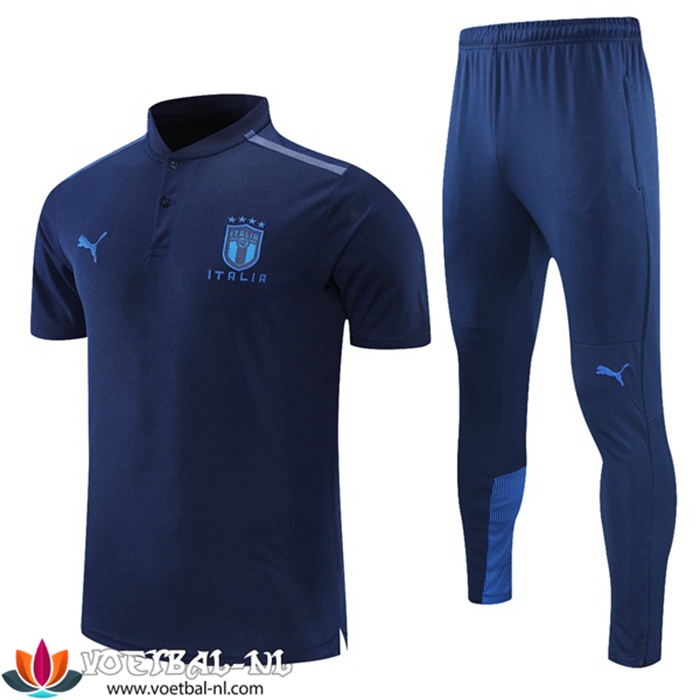 Italie Polo Shirt + Broek Wit/Rood 2021/2022