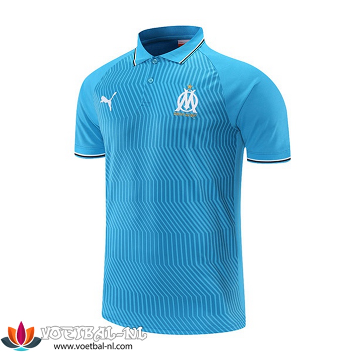 Marseille OM Polo Shirt Blauw/Grijs 2021/2022