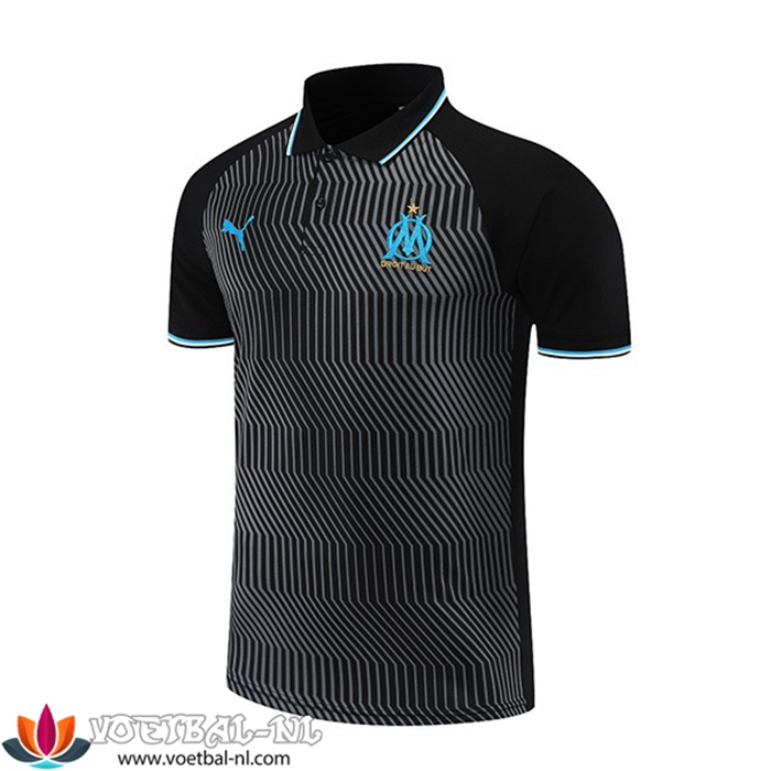 Marseille OM Polo Shirt Grijs/Zwart 2021/2022