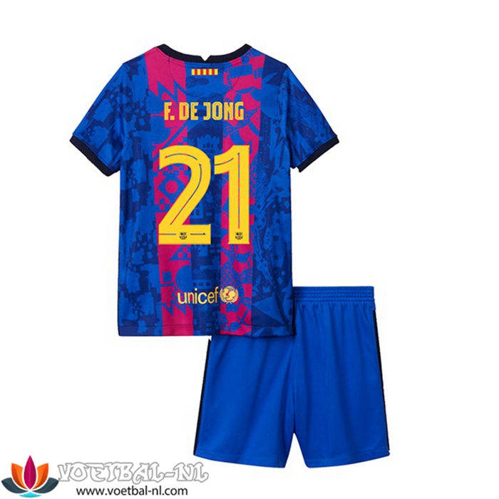 FC Barcelona (F.DE JONG 21) Kinderen Third Shirt 2021/2022