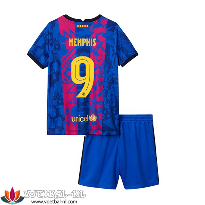 FC Barcelona (Memphis 9) Kinderen Third Shirt 2021/2022