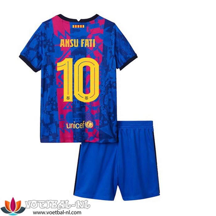 FC Barcelona (Ansu Fati 10) Kinderen Third Shirt 2021/2022
