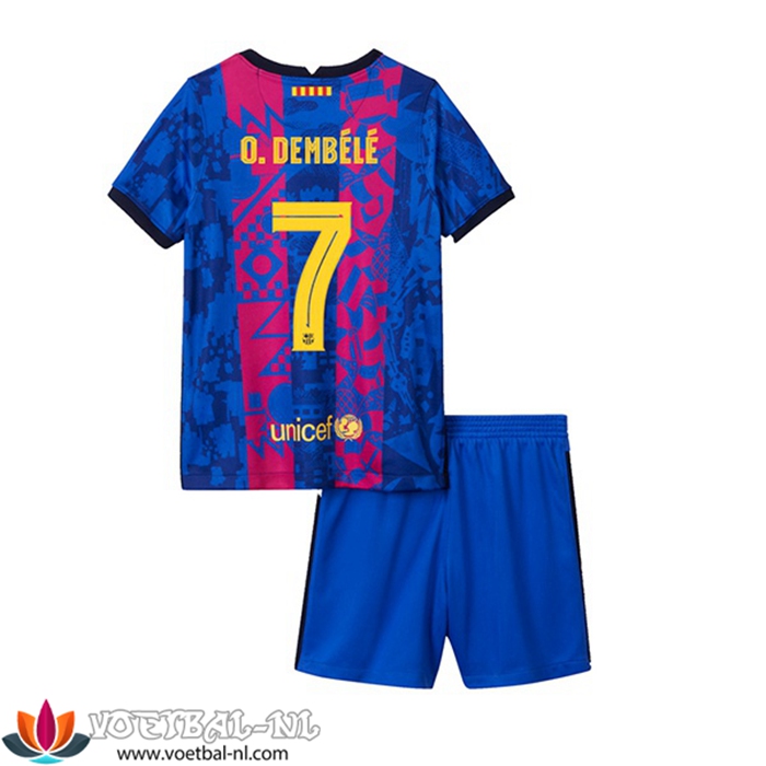FC Barcelona (Ousmane Dembele 7) Kinderen Third Shirt 2021/2022