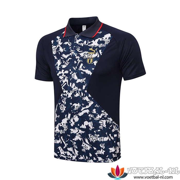 Italie Polo Shirt Wit/Zwart 2021/2022