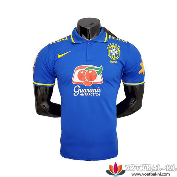 Brazilie Polo Shirt Blauw 2021/2022