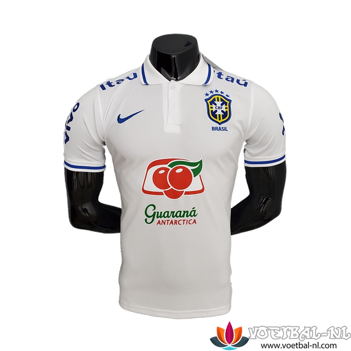 Brazilie Polo Shirt Wit 2021/2022