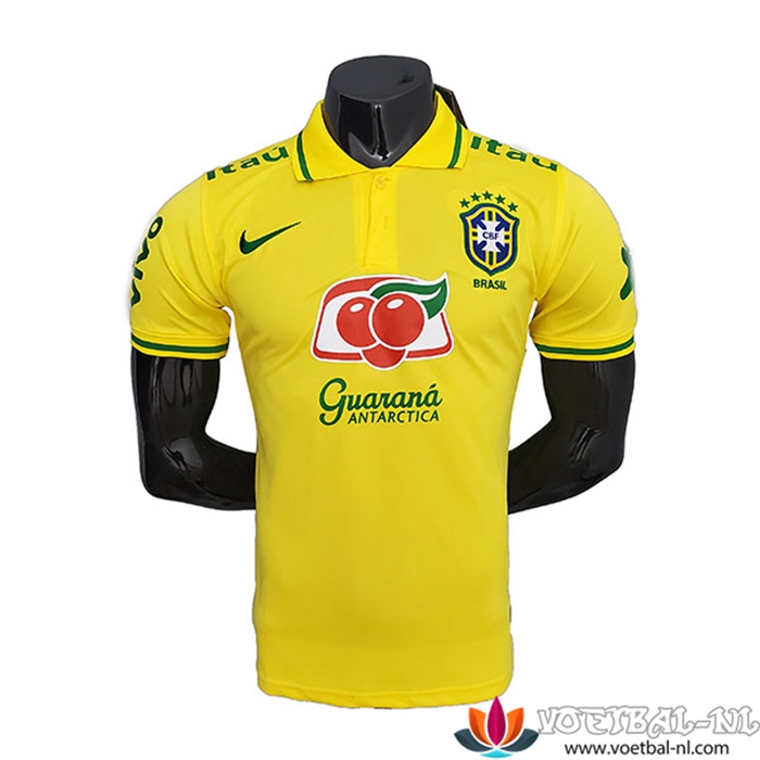 Brazilie Polo Shirt Geel 2021/2022