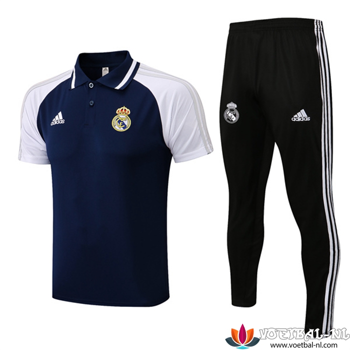 Real Madrid Polo Shirt + Broek marineblauw 2022/2023