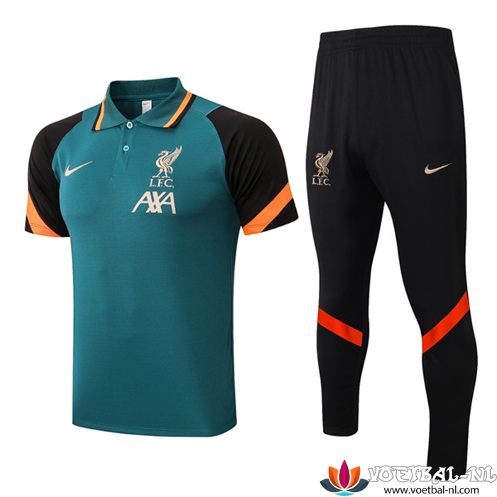 FC Liverpool Polo Shirt + Broek Groente 2022/2023