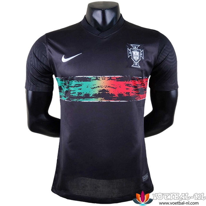 Portugal Concept Zwart Voetbalshirts WK 2022