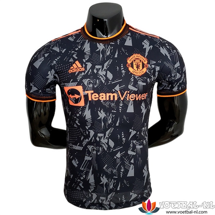 Manchester United Camouflage Zwart Voetbalshirts 2022/2023