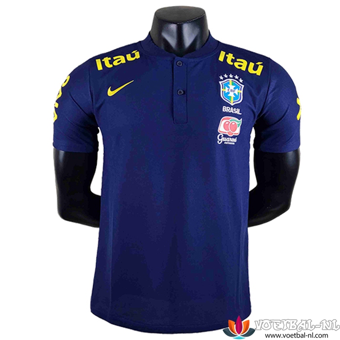 Brazilië Polo Shirt marineblauw 2022/2023