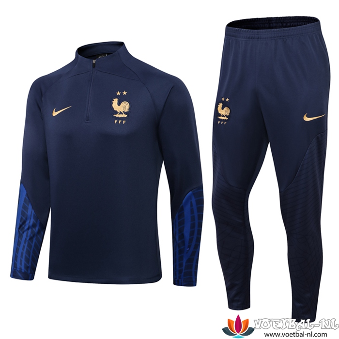 Frankrijk Trainingspak Blauw Marin 2022/2023