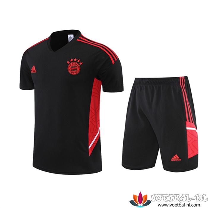 Bayern Munchen Trainingsshirt +Shorts Zwart 2022/2023