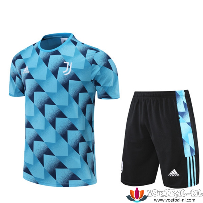Juventus Trainingsshirt +Shorts Blauw 2022/2023