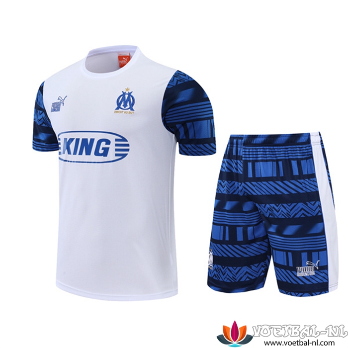 Marseille Trainingsshirt +Shorts Wit 2022/2023