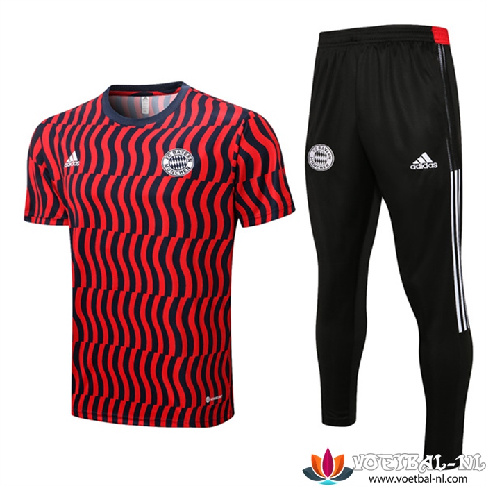 Bayern Munchen Trainingsshirt + Broek Rood/Zwart 2022/2023