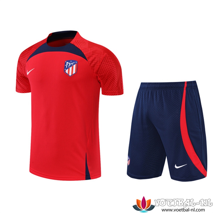 Atletico Madrid Trainingsshirt +Shorts Rood 2022/2023