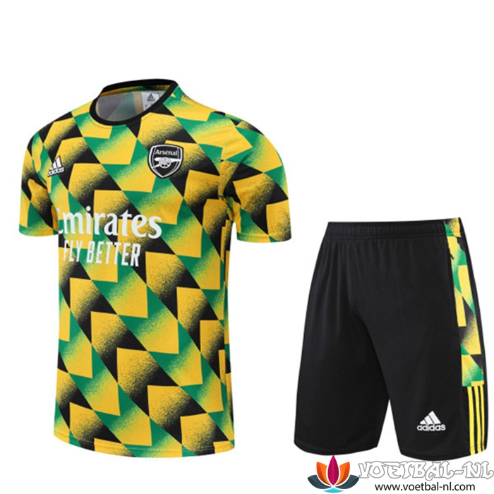 Arsenal Trainingsshirt + Shorts Geel 2022/2023