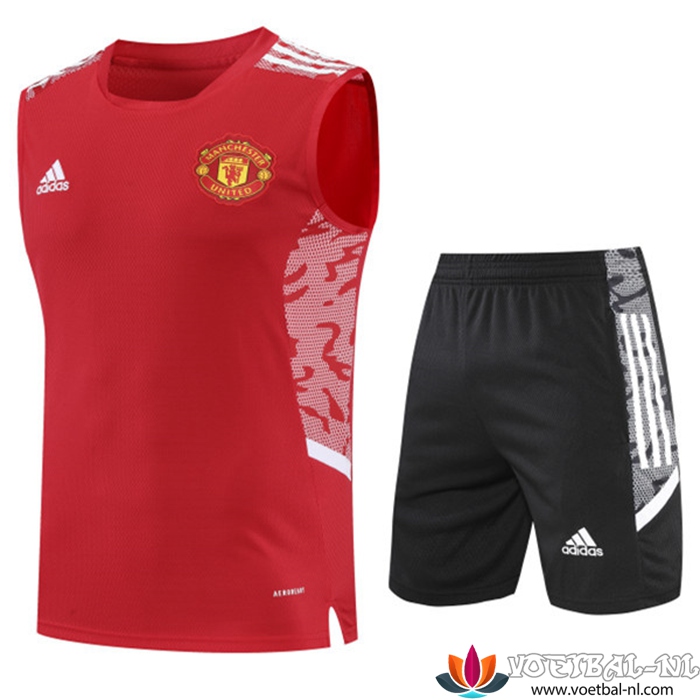 Manchester United Tanktoppakken + Shorts Rood 2022/2023