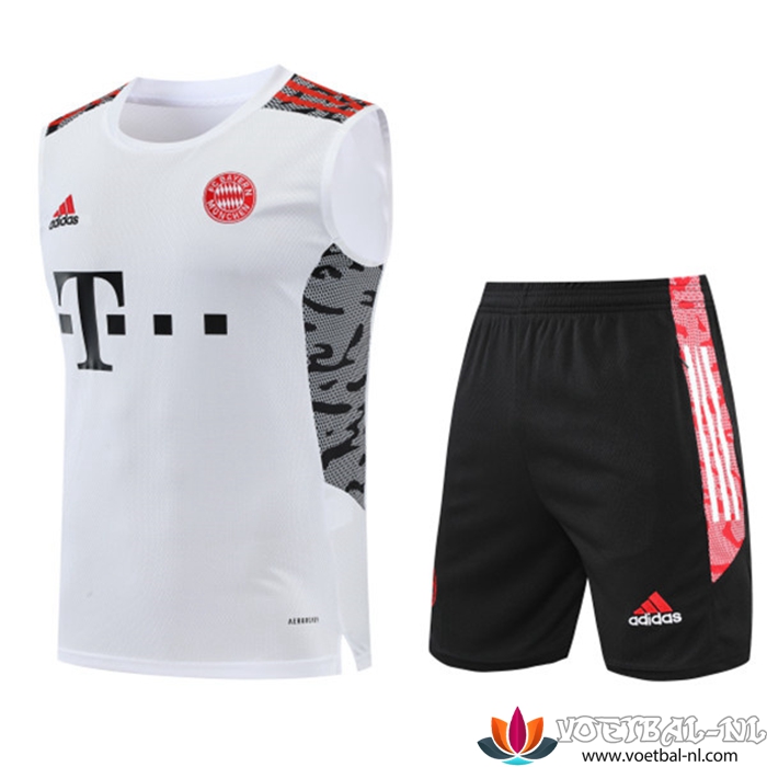 Bayern Munchen Tanktoppakken + Shorts Wit 2022/2023